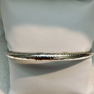 Sterling silver bangle 8 inch bracelet